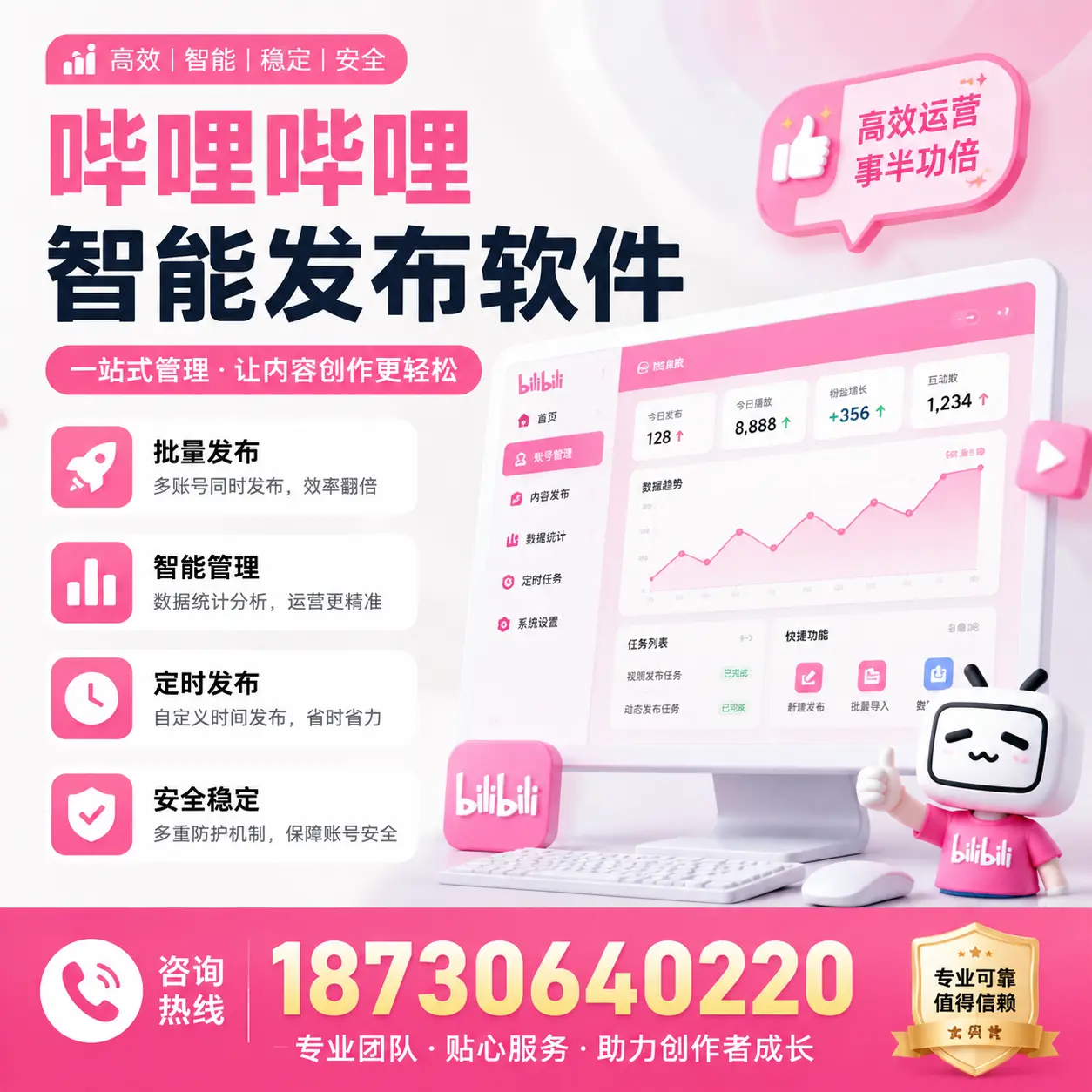 如何评估哔哩哔哩智能发布软件的ROI?塔城 企业必读